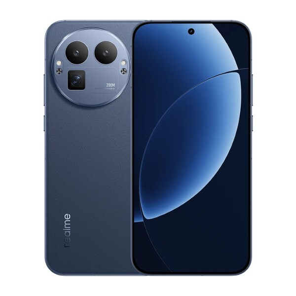 La colorazione Urban Blue del Realme GT 8 Pro ha un aspetto simile alla pelle. (Fonte: Realme)