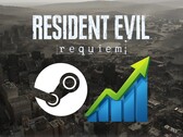 Viene mostrato il banner per il conteggio dei giocatori di Steam di Resident Evil Requiem