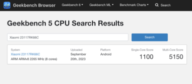 (Fonte: Geekbench)