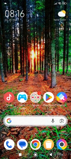 Fonte immagine dello smartphone di prova Poco M7 Pro 5G