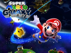 Viene mostrato il banner di Super Mario Galaxy (Fonte: Nintendo of America con modifiche)