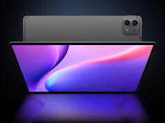Il T70 Pro è dotato di un display QHD da 14 pollici. Nell’immagine: una foto promozionale che mostra la parte anteriore del tablet e una porzione del retro.