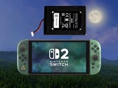 Sostituzione della batteria illustrata sopra: console Switch 2 per il 40° anniversario di Zelda