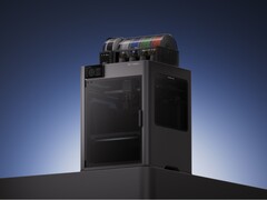 La stampante 3D H2D di Bambu Lab con AMS 2 Pro e AMS HT sulla parte superiore (fonte: Bambu Lab)