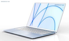 Il nuovo MacBook da 12,9 pollici arriverà probabilmente in una colorazione blu chiaro.