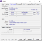 System info: CPU-Z scheda madre