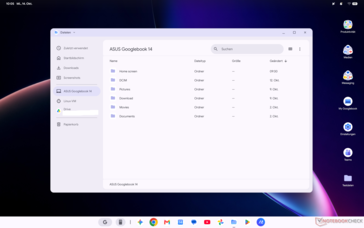 Esplora file di Googlebook OS