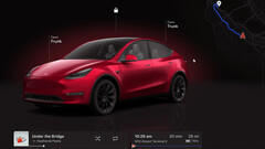 La Model Y con chip AMD riceve le visualizzazioni di Cybertruck (immagine: Tesla)