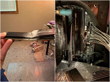 Il colpo di pistola ha danneggiato la RAM e la scheda madre.