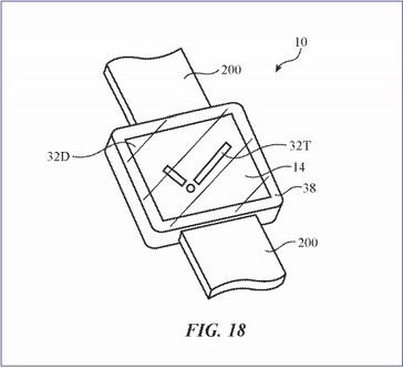 Display a due livelli. (Fonte Immagine: USPTO/Apple)