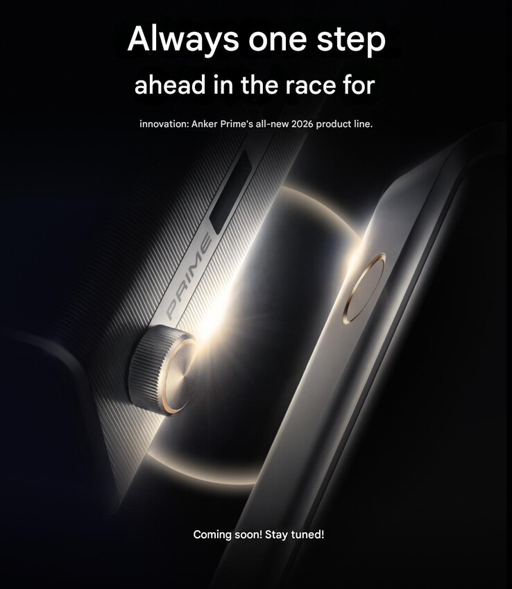 Il poster teaser di Weibo per la serie di ricarica Anker Prime 2026 (traduzione automatica)