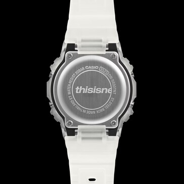 Fondello inciso del Casio G-Shock DW-5600TNT-7 con il marchio