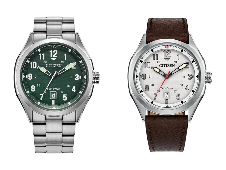 Gli orologi Citizen Terra Force AW1890-51X (a sinistra) e AW1890-19B (a destra). (Fonte immagine: Citizen, a cura)