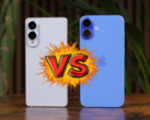 Galaxy S25 Edge e l'iPhone 16 Plus hanno dimensioni simili, tranne lo spessore. (Fonte immagine: Versus su YouTube)