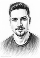 Immagine generata con Portrait Studio AI in modalità "Schizzo".