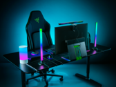 Le barre luminose permanenti Aether di Razer funzionano tramite un unico cavo di alimentazione USB-C. (Fonte: Razer)