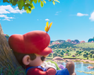 In un momento di tranquillità prima dell'avventura cosmica, Mario fa un sonnellino sotto un albero in technicolor, che rappresenta la calma prima della tempesta interstellare in The Super Mario Galaxy Movie.