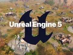 Logo Unreal Engine 5 visto sulla mappa di Age of Empires 4 (Fonte: Xbox Gaming, Epic Games con modifiche)
