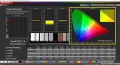CalMAN Colorchecker calibrato (spazio colore target AdobeRGB)