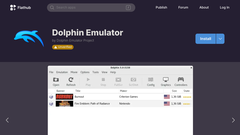 La build comunitaria dell'emulatore Dolphin (Fonte: Flathub)