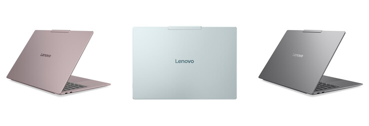 IdeaPad Slim 5 Ultra 14IWC11 nelle colorazioni Chill Blue, Dreamy Violey e Lowkey Grey.