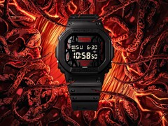 Gli orologi della collaborazione di Casio con Stranger Things (nella foto DW-5600STT-1) sono stati messi in lista in Europa. (Fonte: Casio)
