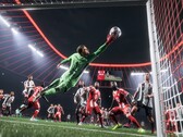 Un'immagine promozionale di EA Sports FC 26 che mostra una schermata di gioco con un gameplay. (Fonte: EA)