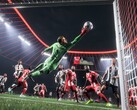 Un'immagine promozionale di EA Sports FC 26 che mostra una schermata di gioco con un gameplay. (Fonte: EA)