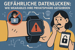 Pericolose lacune nei dati: Gli indossabili possono mettere in pericolo la sua privacy. (Fonte: DallE3)