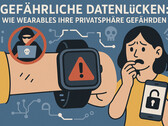 Pericolose lacune nei dati: Gli indossabili possono mettere in pericolo la sua privacy. (Fonte: DallE3)