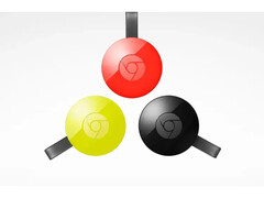 Un'immagine del prodotto che mostra il Chromecast 2 di Google in vari colori. (Fonte immagine: Google)