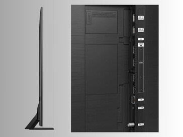Vista laterale e posteriore del televisore Samsung QN90C QLED da 85 pollici (Fonte: Best Buy)