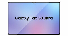Il Galaxy Tab S8 Ultra dovrebbe arrivare insieme ad altri due tablet della serie Tab S8. (Fonte immagine: @UniverseIce - modificato)