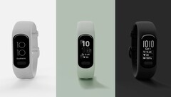 Il Garmin Vivosmart 5 è disponibile in due misure e tre colori. (Fonte immagine: Garmin)