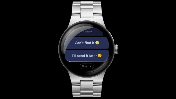 Risposte intelligenti sull'immagine del Pixel Watch (Fonte: Google)