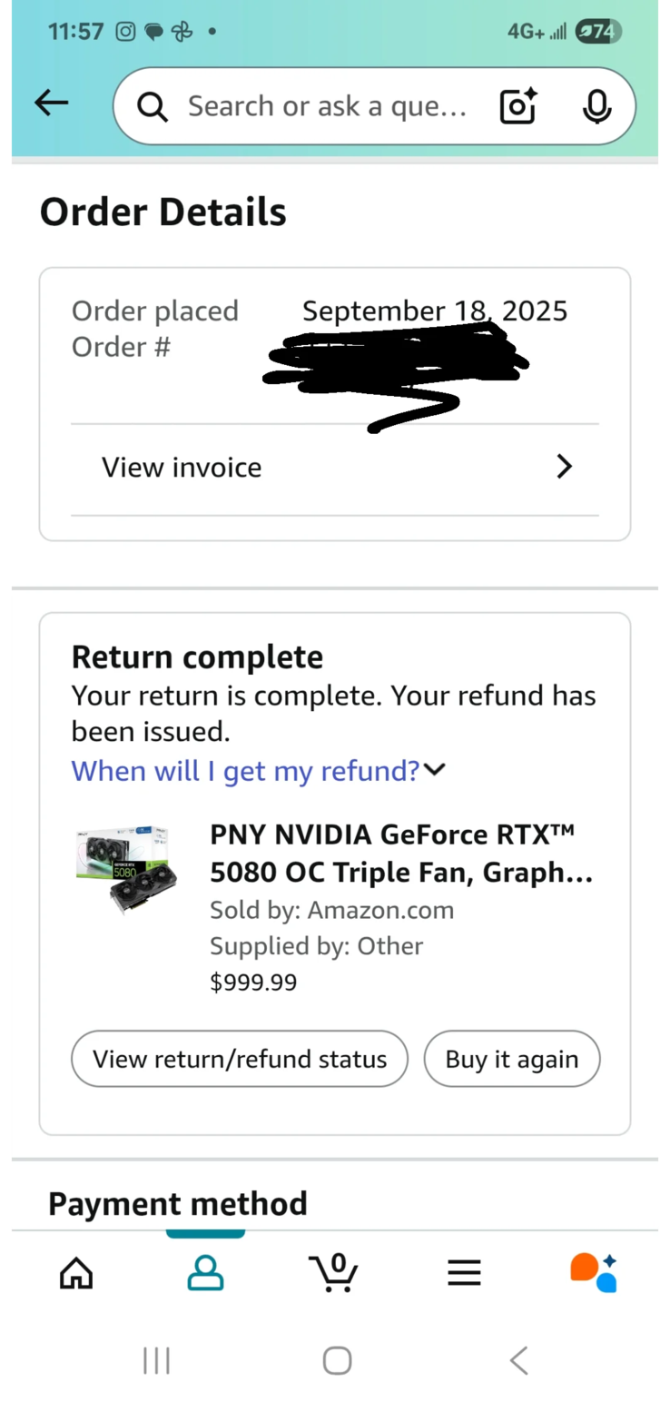 Uno screenshot del ritorno di Amazon, ora di successo (fonte immagine: r/pcmasterrace)
