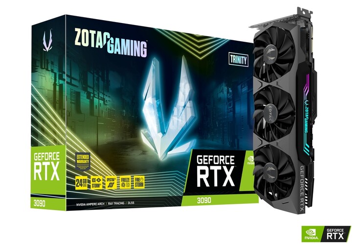 Recensione della Zotac Gaming GeForce RTX 3090 Trinity. (fonte immagine: Zotac)