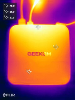 Geekom A9 Max stress test (lato superiore)