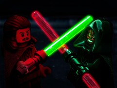 Un&#039;immagine che mostra una battaglia tra Qui-Gon Jinn e Darth Maul in LEGO. (Fonte immagine: matyasvargaphoto - Pixabay)