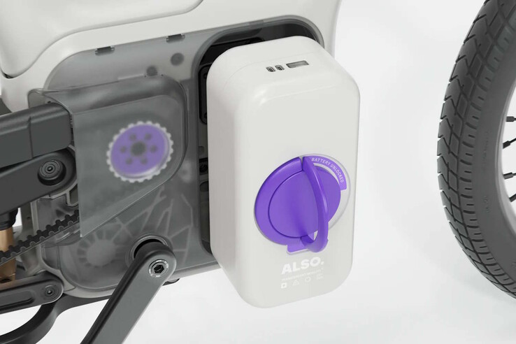 La batteria può essere rimossa e, in tal caso, funge da power bank.