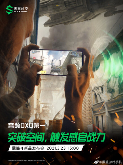 Black Shark 4 Pro promo per casse. (Fonte immagine: Black Shark/Weibo)