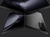 Un rendering di "Galaxy Z Fold6". (Fonte: OnLeaks x SmartPrix)