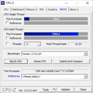 CPU-Z: benchmark