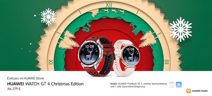 Il Watch GT 4 Christmas Edition. (Fonte: Huawei DE)