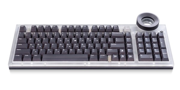 La tastiera creativa Lenovo Yoga AngryMiao Edition ha una parte superiore trasparente.