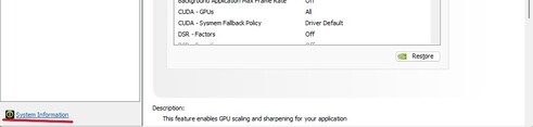 Una schermata del Pannello di controllo di Nvidia su Windows 11 con un'evidenziazione rossa su Informazioni di sistema in basso. (Fonte immagine: Windows Screen Capture)