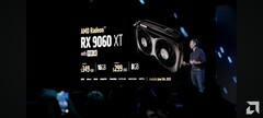12 GB dovrebbero essere la nuova norma per le schede grafiche a 1080p. Nella foto - Diapositiva di presentazione di RX 9060 XT (fonte: AMD)
