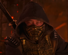 Uno screengrab della featurette di Mortal Kombat II che mostra Scorpion (fonte immagine: Warner Bros. YT)