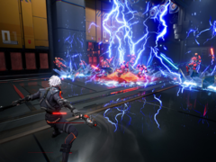 In Terminull Brigade, i giocatori si alleano nei panni di esecutori cibernetici per sconfiggere le fazioni di IA canaglia in una città a tema cyberpunk. Nella foto: una schermata di gioco. (Fonte: Steam)