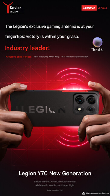 Teaser delle prestazioni WiFi del prossimo telefono Lenovo Legion (traduzione automatica)